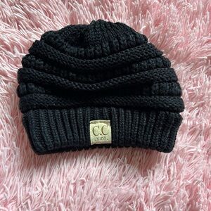 C.C Kids Black Knit Beanie